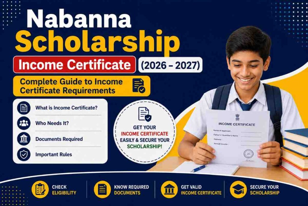 Nabanna Scholarship income certificate