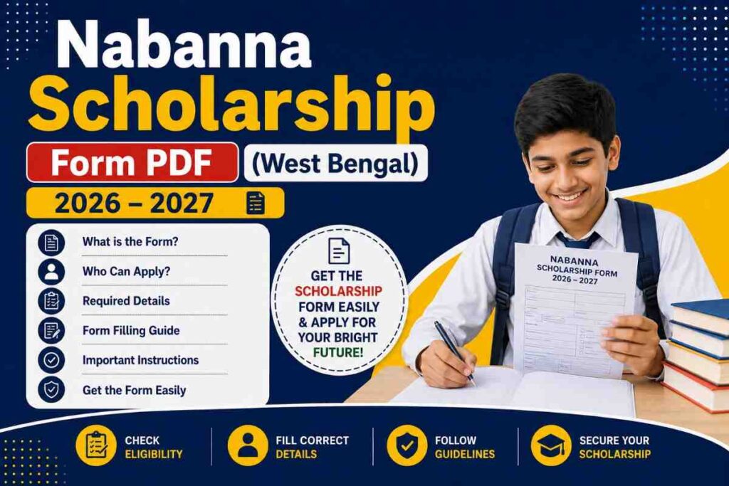 Nabanna Scholarship Form pdf