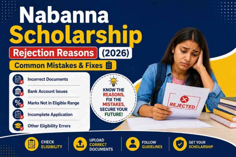 Nabanna Scholarship Rejection Reasons (2026)